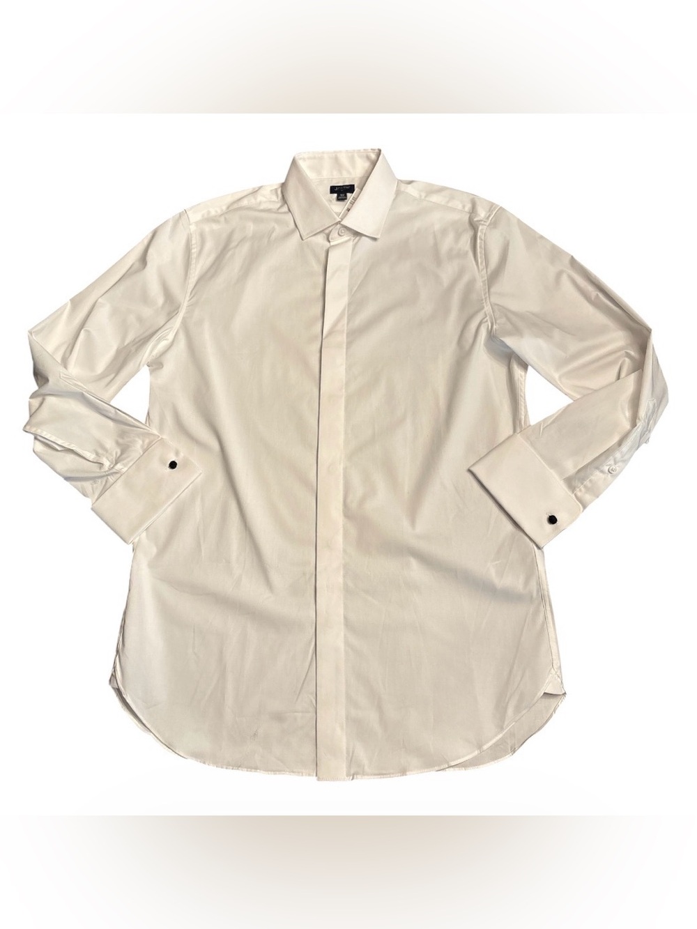 J Crew Factory men’s Thompson tuxedo shirt white Size 15 1/2 X 32 NWT - Picture 4 of 7